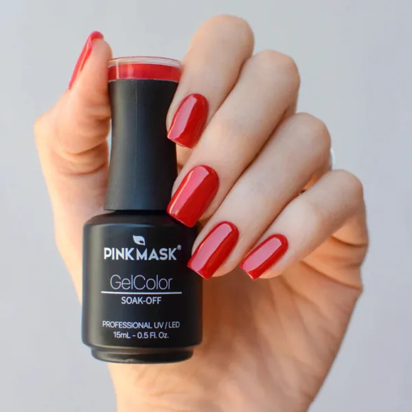 Esmalte California Red 134 Pink Mask Semipermanente - Imagen 2