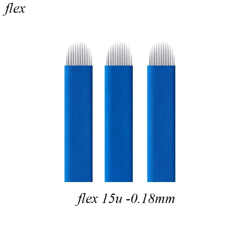 7E02FF40-7C18-4742-9567-4DB37D0F6485-2.jpg Aguja para tebori 15U Flex 15 pin microblading - Imagen 1
