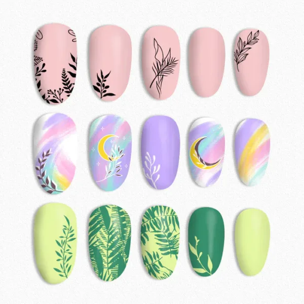 Placa de Stamping Natural World L003 Born Pretty - Imagen 4