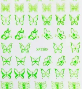 Sticker XF3360 mariposas neón