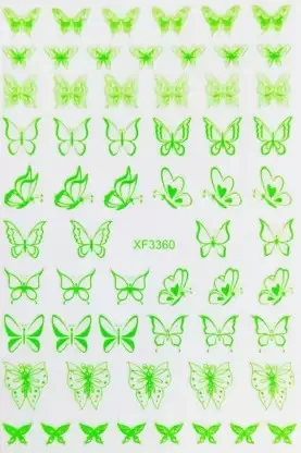 837AF63E-82EB-4EAD-8A91-904D6AA82150-1.jpg Sticker XF3360 mariposas neón - Imagen 1