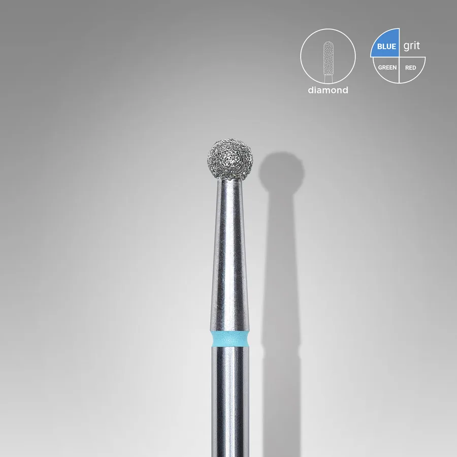 85401F97-AFF7-49F8-B6B4-0E6888CD7D9D.jpg Fresa diamantada bola azul FA01B027 Staleks - Imagen 1