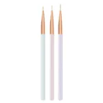 Pinceles liner 3 unidades color pastel