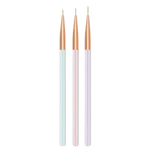 Pinceles liner 3 unidades color pastel