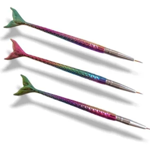 Pinceles liner cola de sirena 3 unidades