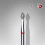 Fresa diamantada flama roja chica FA60R025/4.5 Staleks