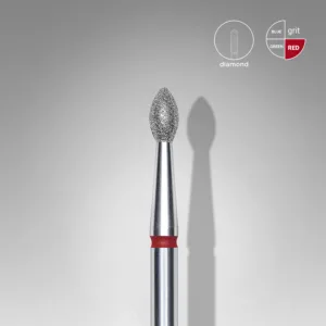 Fresa diamantada flama roja chica FA60R025/4.5 Staleks