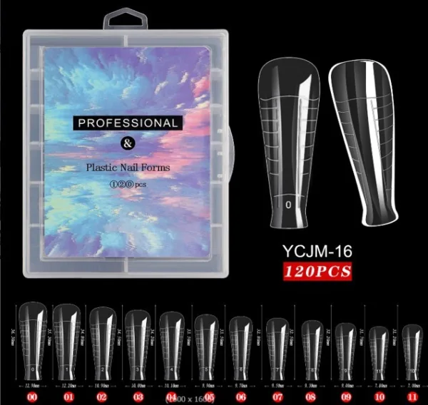 Tips dual coffin 120 unidades polygel - Imagen 2