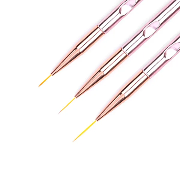 Pinceles liner 3 unidades rosa - Imagen 2