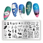 Placa de stamping Christmas L010 Born Pretty - Imagen 4