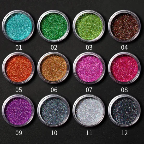 Polvo glitter holográfico Born Pretty - Imagen 2