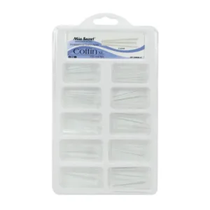 Tips coffin XL 100 uni Clear Mia Secret con sonrisa