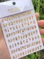 Sticker letras fuegos G581 Pop Finger