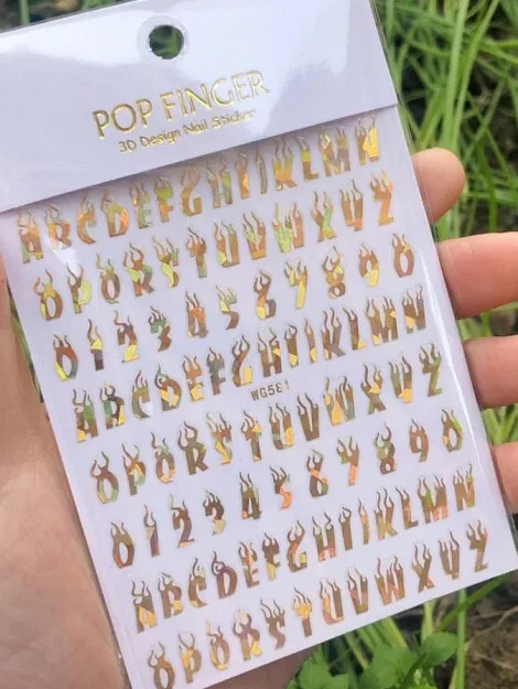 A2FE2D55-54E3-4B56-BBA1-1F49ABC5CD02-2.jpg Sticker letras fuegos G581 Pop Finger - Imagen 1
