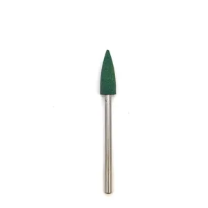 Fresa pulidora silicona verde chica en punta Staleks