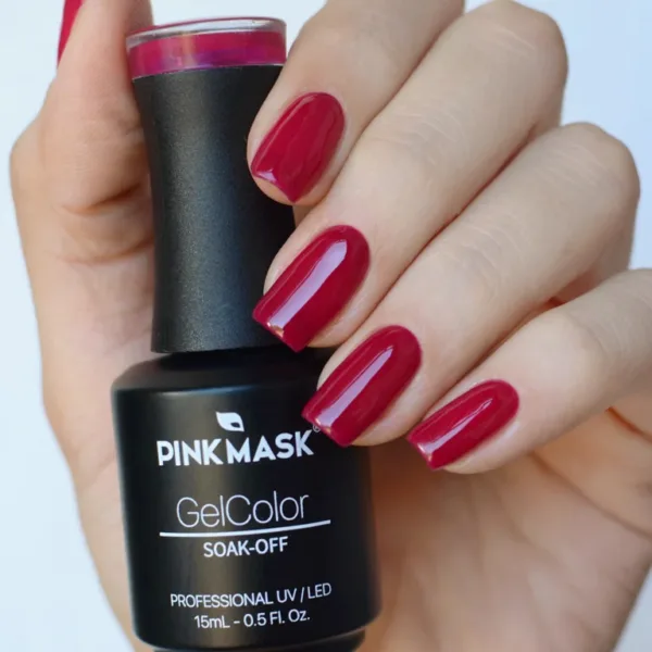 Esmalte Bourgogne 124 Pink Mask Semipermanente - Imagen 2