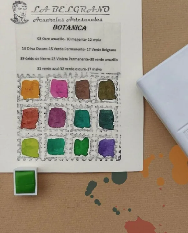 Acuarelas 12 colores La Belgrano - Imagen 3