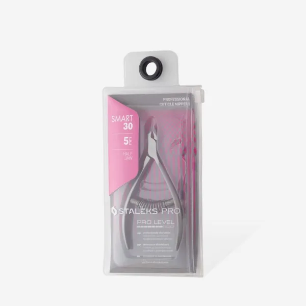 Alicate Smart 30 5mm Staleks con resorte corta cutícula - Imagen 4