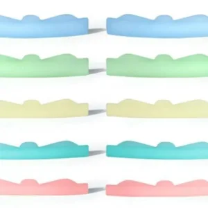 Bigudies 5 pares colores