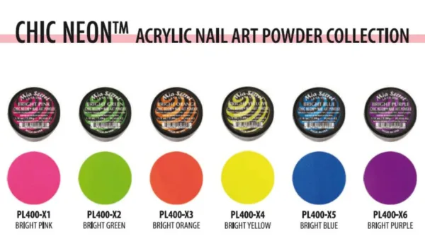 Colección Chic Neón 7.4G Mia Secret Acrílico Por Unidad - Imagen 2