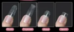 Tips coffin 240 unidades soft gel con líneas de corte - Imagen 6