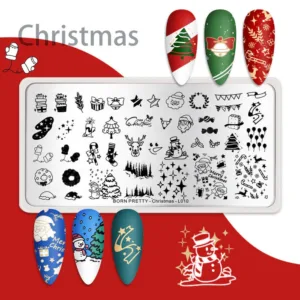 Placa de stamping Christmas L010 Born Pretty