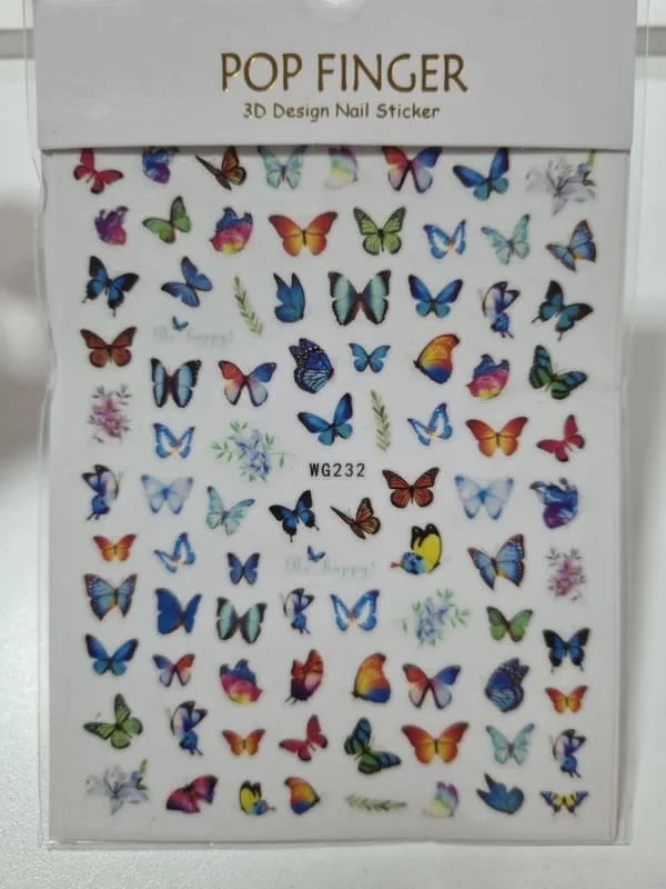 Sticker Mariposas Pop Finger - Imagen 2