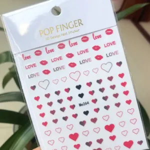 Sticker Corazones Me264 Pop finger