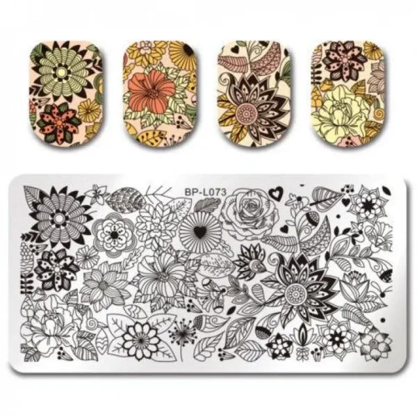 Placa de stamping BPL073 Born Pretty - Imagen 2