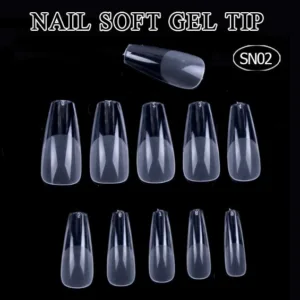 Tips coffin prelimado 504 unidades soft gel