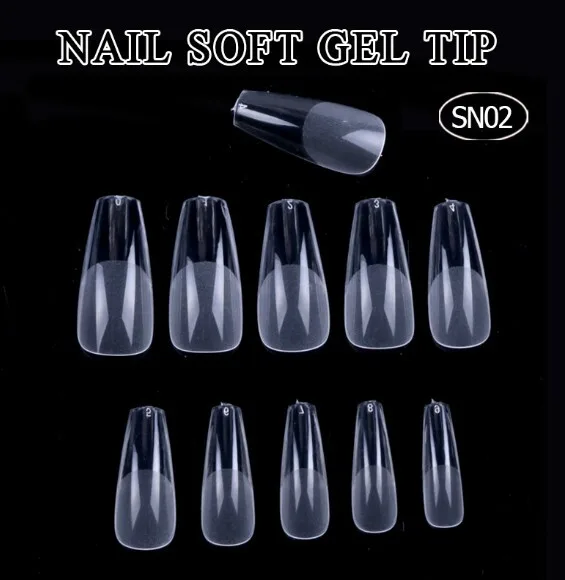 CDADBD37-03F4-4D43-853F-1DA9110A4D83.jpg Tips coffin prelimado 504 unidades soft gel - Imagen 1