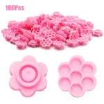 Soporte flor para anillo pegamento pestañas 100 unidades