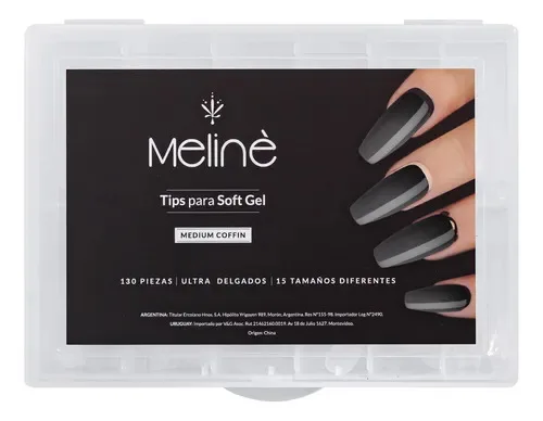 D4344212-D5CF-4EDA-92F6-B5A3A9B3F1EF-2.jpg Tips medium coffin 130 unidades Meline soft gel - Imagen 1