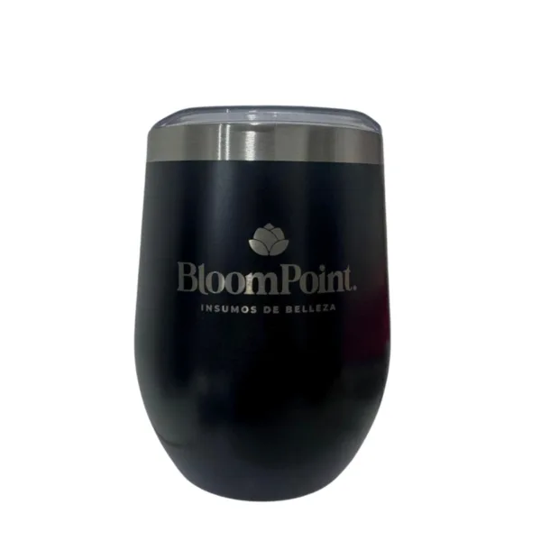 Vaso mate con tapa 360ml Bloom Point - Imagen 2
