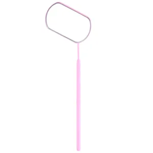 Espejo rectangular pestañas rosa