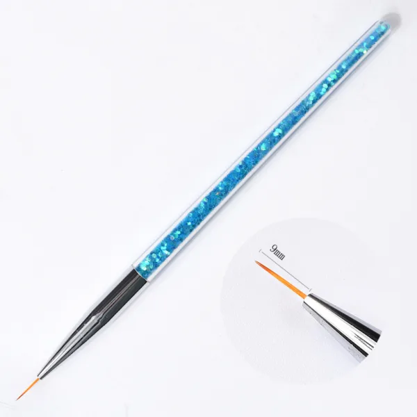 Pinceles liner con glitter multicolor 3 unidades - Imagen 3