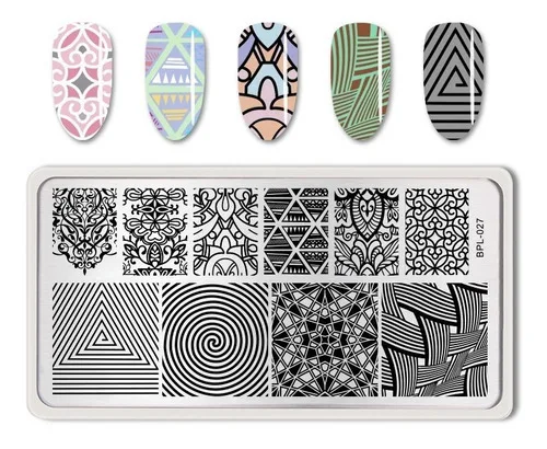 E07351FD-2436-46CD-AB23-FDF7CA6A9C4B-2.jpg Placa de stamping BPL027 Born Pretty - Imagen 1