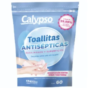 Toallitas antisepticas 60 unidades Calypso