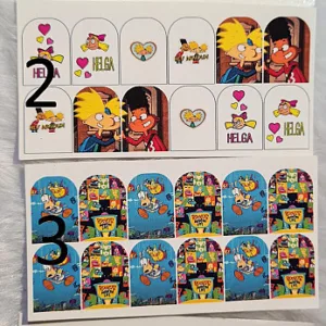 Decal sticker al agua cartoon