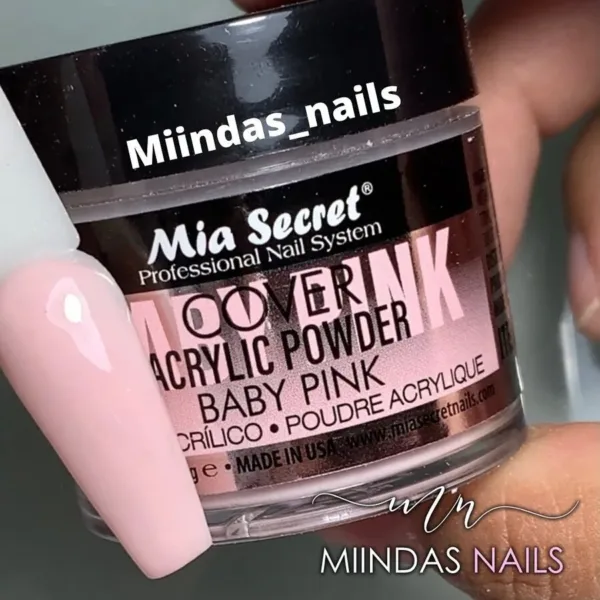 Acrílico Cover Baby Pink Mia Secret Polímero - Imagen 2