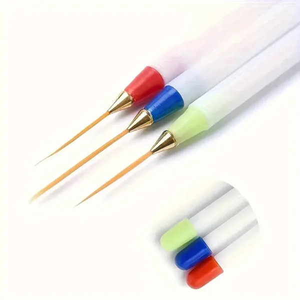 Pincel liner largos 3 unidades - Imagen 2