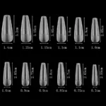 Tips coffin prelimados matte 504 unidades soft gel - Imagen 2