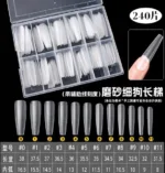 Tips coffin 240 unidades soft gel con líneas de corte - Imagen 2