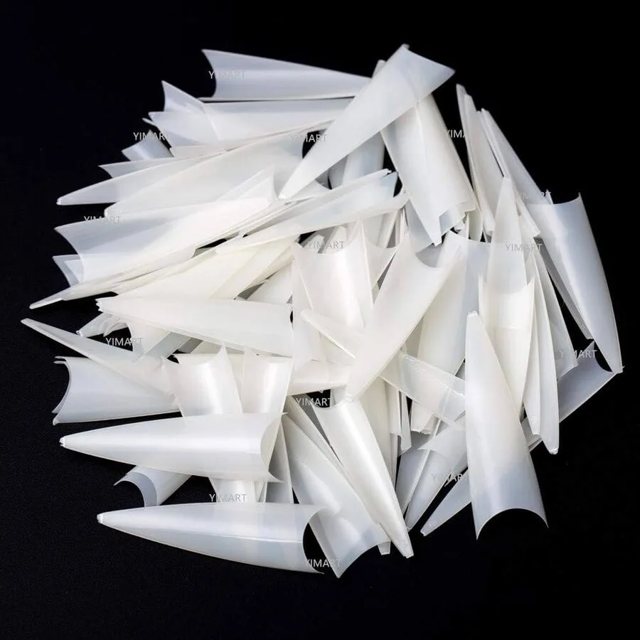 FEAFDA8E-070F-4F67-B20A-8031B62C55D9-2.jpg Tips stiletto 500 unidades natural con sonrisa - Imagen 1