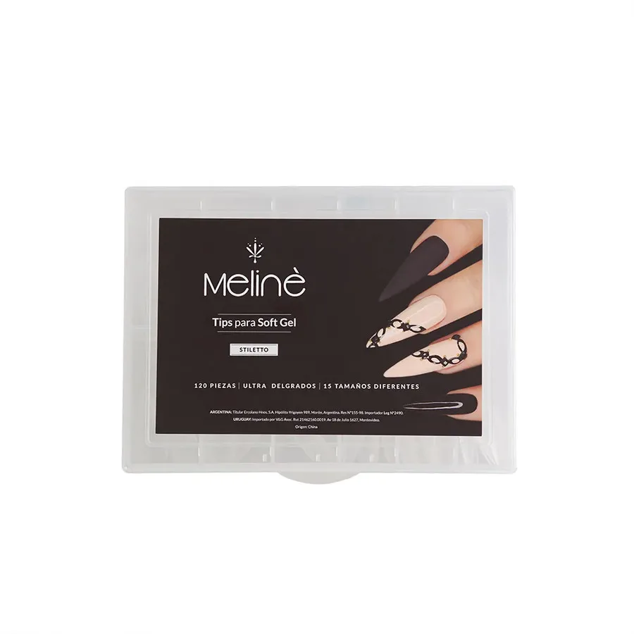 FF760AD7-F41D-410F-9D68-17D9FE4191B2-2.jpg Tips stiletto 120 unidades Meline soft gel - Imagen 1