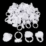 Anillos corazón pegamento de pestañas - Imagen 2