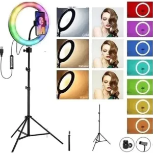 Aro Luz led 26cm diámetro Trípode 2m+control
