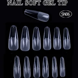 Tips short coffin prelimado 504 unidades soft gel