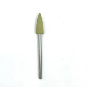 Fresa pulidora silicona beige chica en punta Staleks