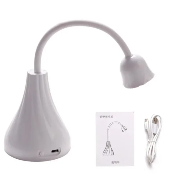 Lámpara flor 18w portátil soft gel - Imagen 4